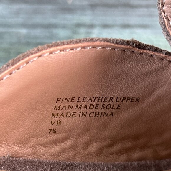 Charles David Porter Mule Womens 7.5M Embossed Gray Leather Pointed Toe Shoes - Picture 10 of 10